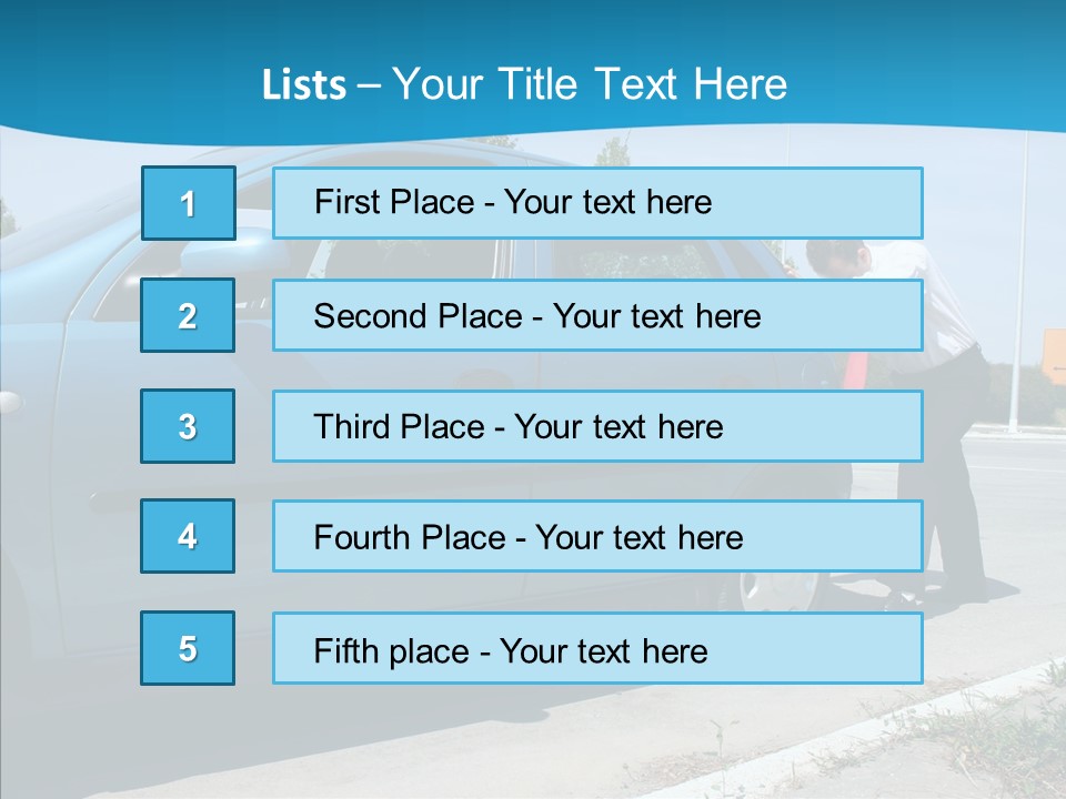 Road Car Services PowerPoint Template