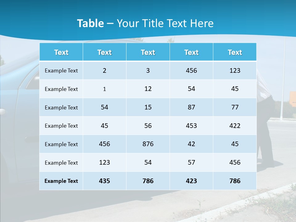Road Car Services PowerPoint Template