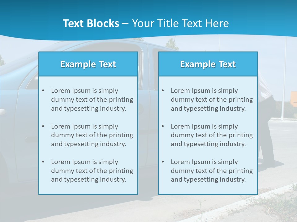 Road Car Services PowerPoint Template