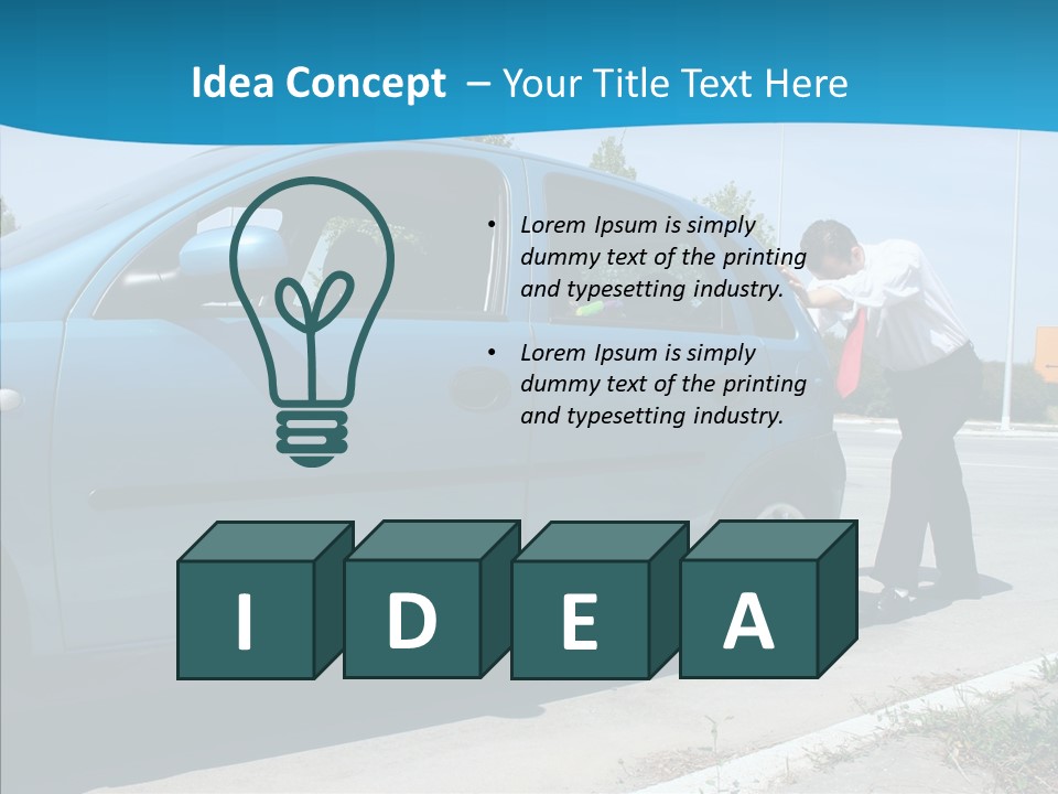 Road Car Services PowerPoint Template
