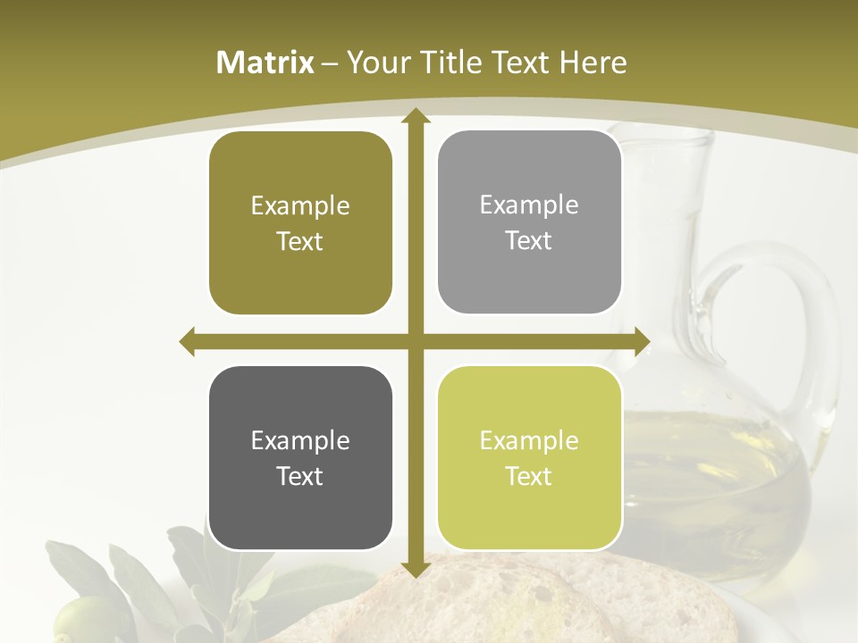 Branch White Vinaigrette PowerPoint Template