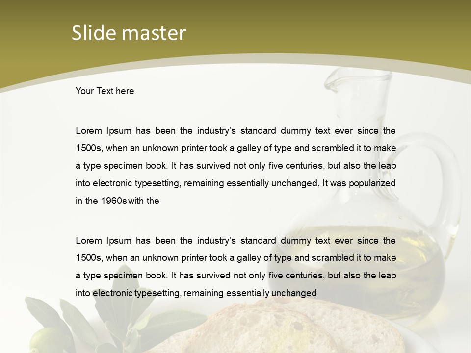 Branch White Vinaigrette PowerPoint Template