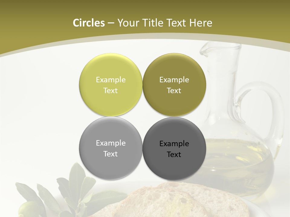 Branch White Vinaigrette PowerPoint Template