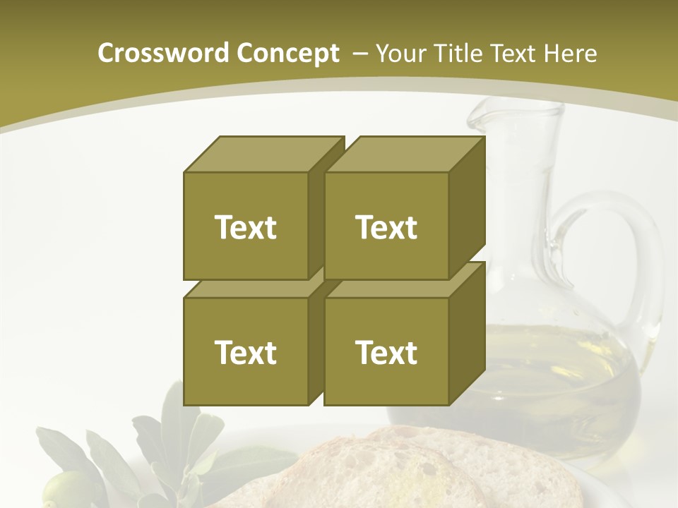 Branch White Vinaigrette PowerPoint Template