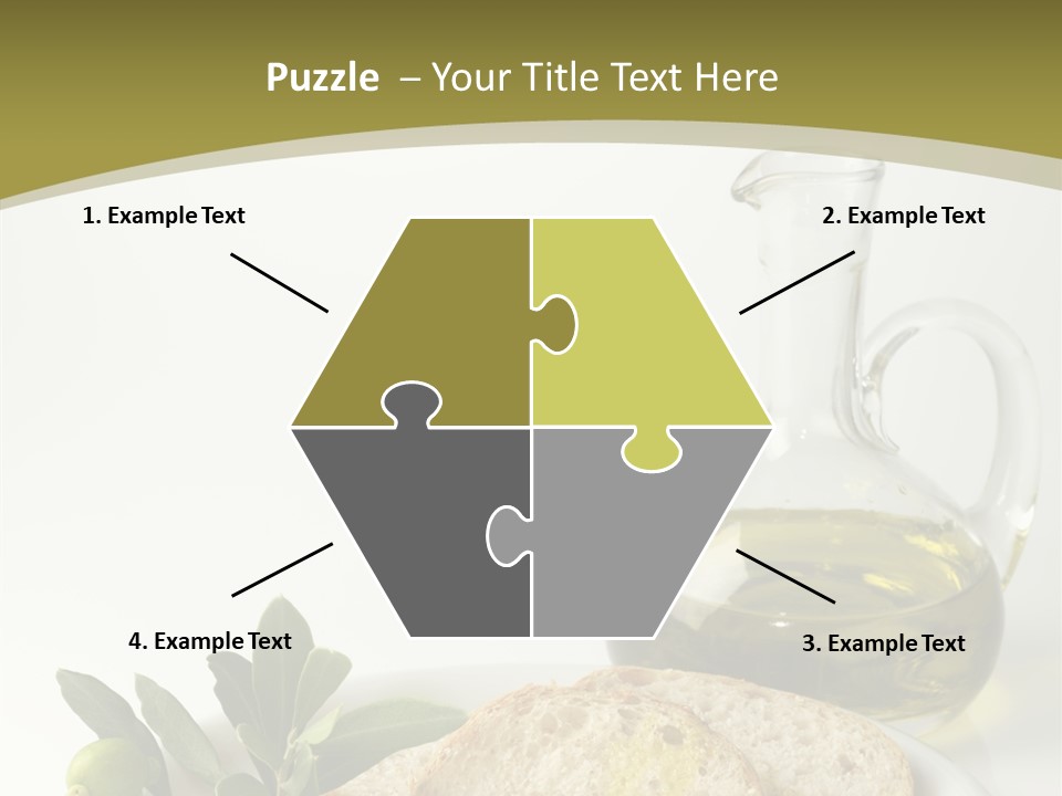 Branch White Vinaigrette PowerPoint Template