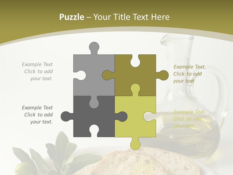 Branch White Vinaigrette PowerPoint Template