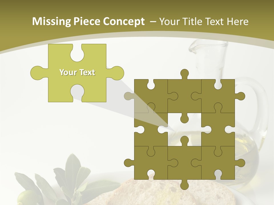 Branch White Vinaigrette PowerPoint Template