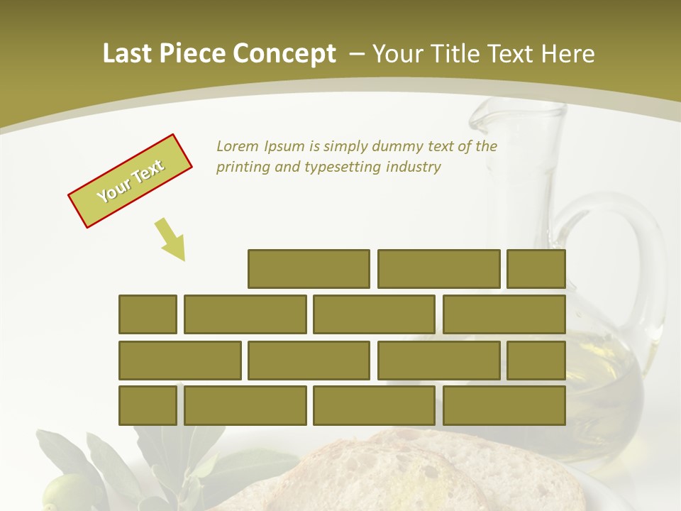 Branch White Vinaigrette PowerPoint Template