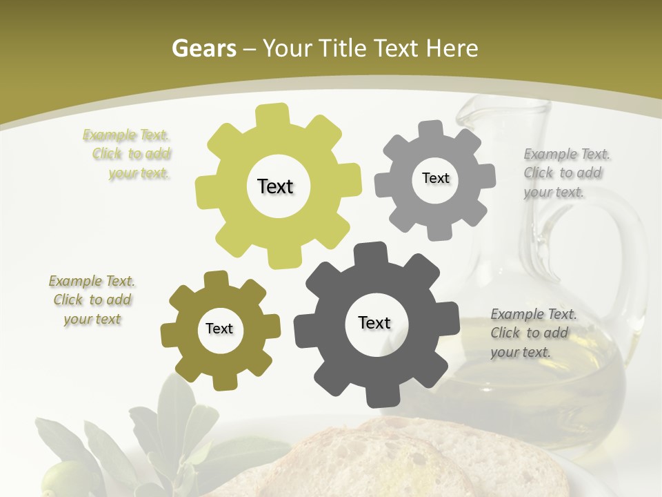 Branch White Vinaigrette PowerPoint Template