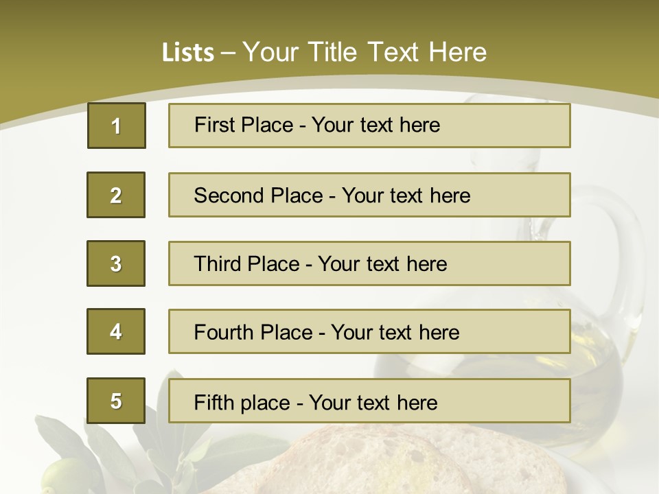 Branch White Vinaigrette PowerPoint Template