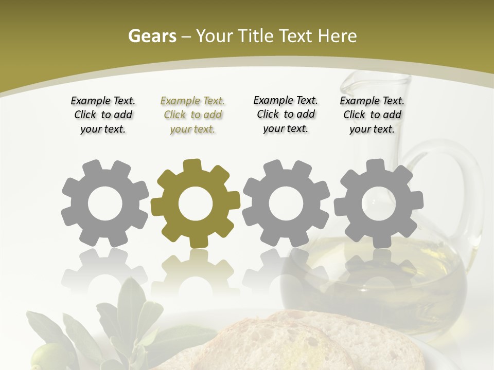 Branch White Vinaigrette PowerPoint Template