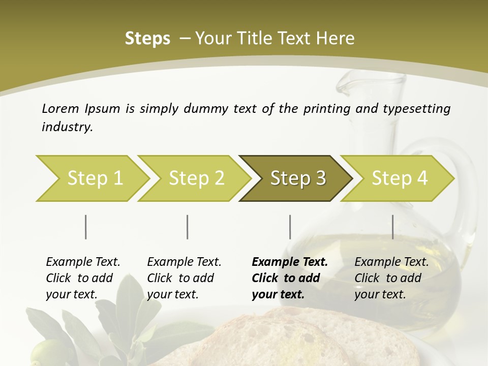 Branch White Vinaigrette PowerPoint Template