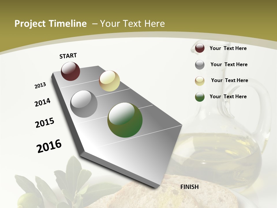 Branch White Vinaigrette PowerPoint Template
