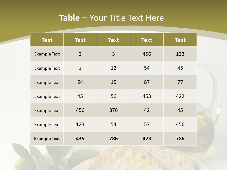 Branch White Vinaigrette PowerPoint Template