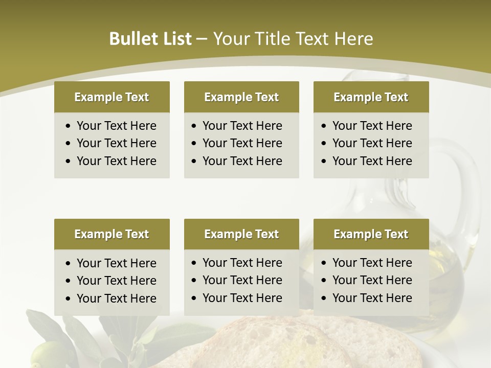 Branch White Vinaigrette PowerPoint Template