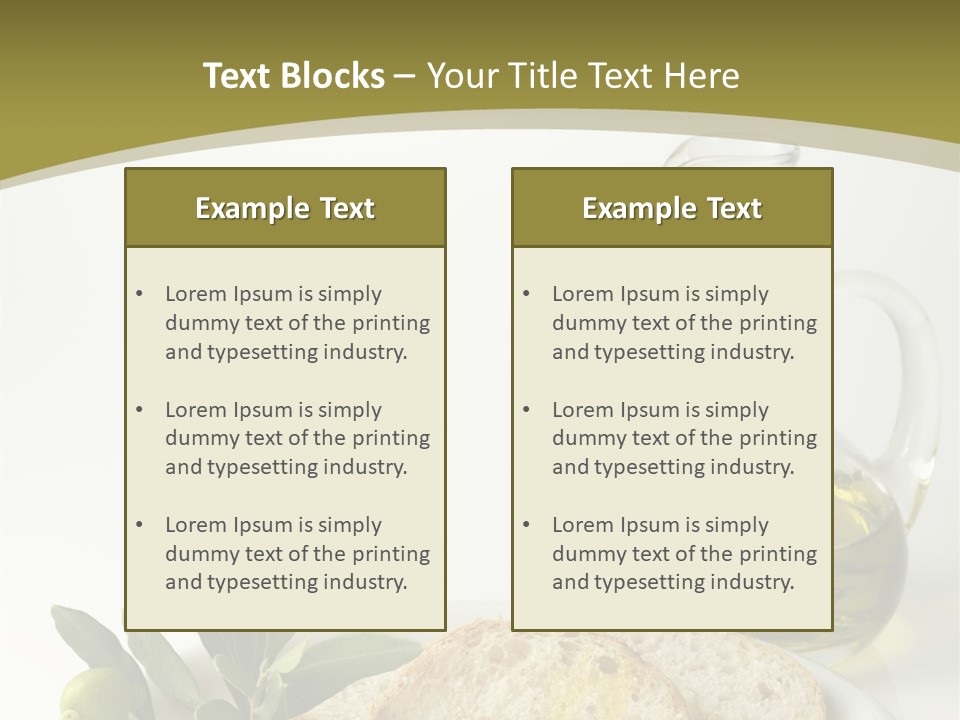 Branch White Vinaigrette PowerPoint Template
