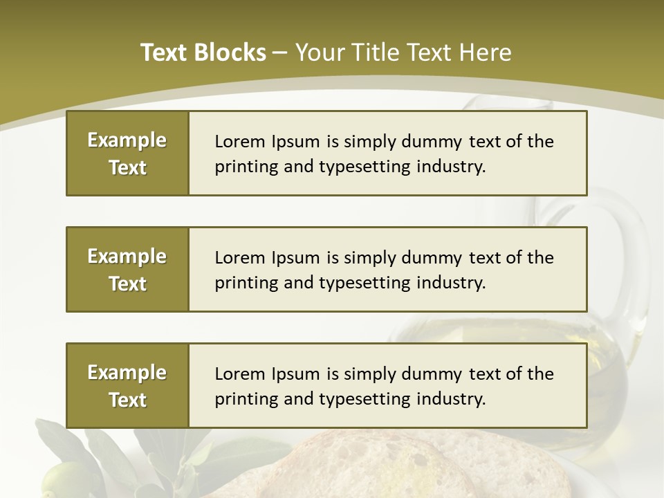 Branch White Vinaigrette PowerPoint Template