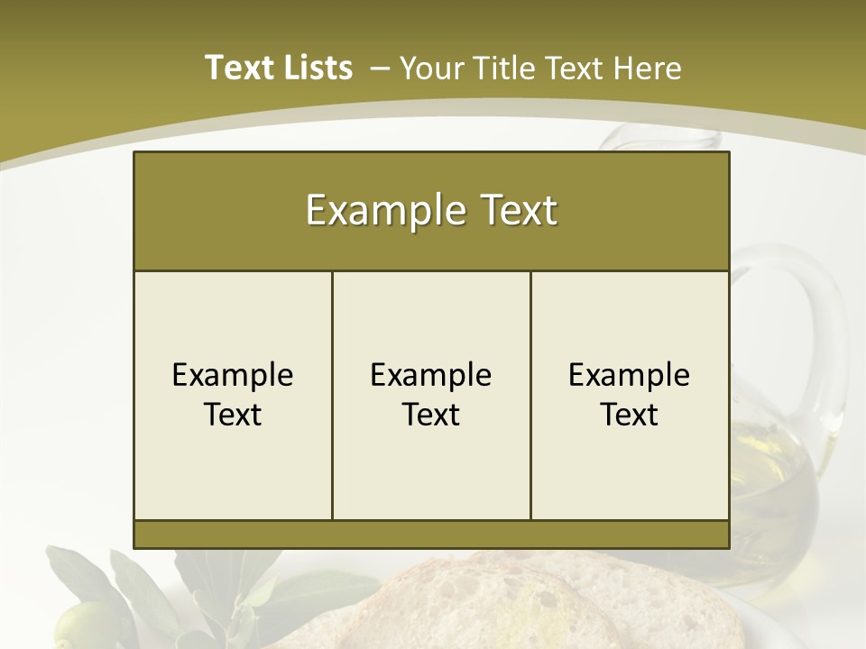 Branch White Vinaigrette PowerPoint Template