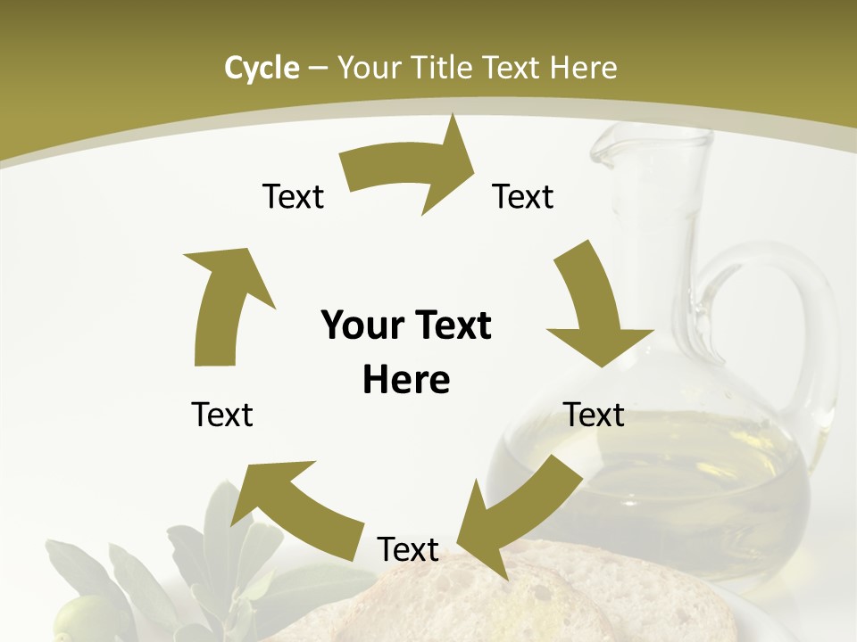 Branch White Vinaigrette PowerPoint Template