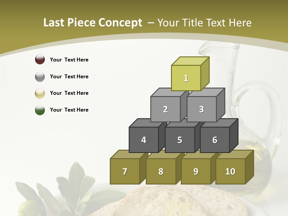 Branch White Vinaigrette PowerPoint Template