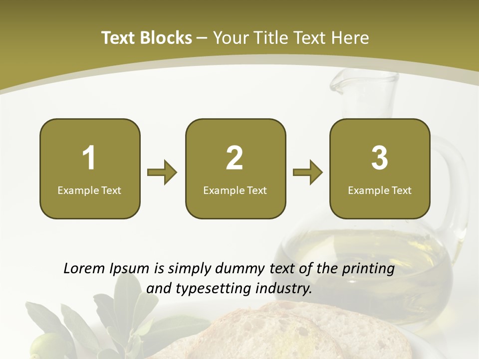 Branch White Vinaigrette PowerPoint Template