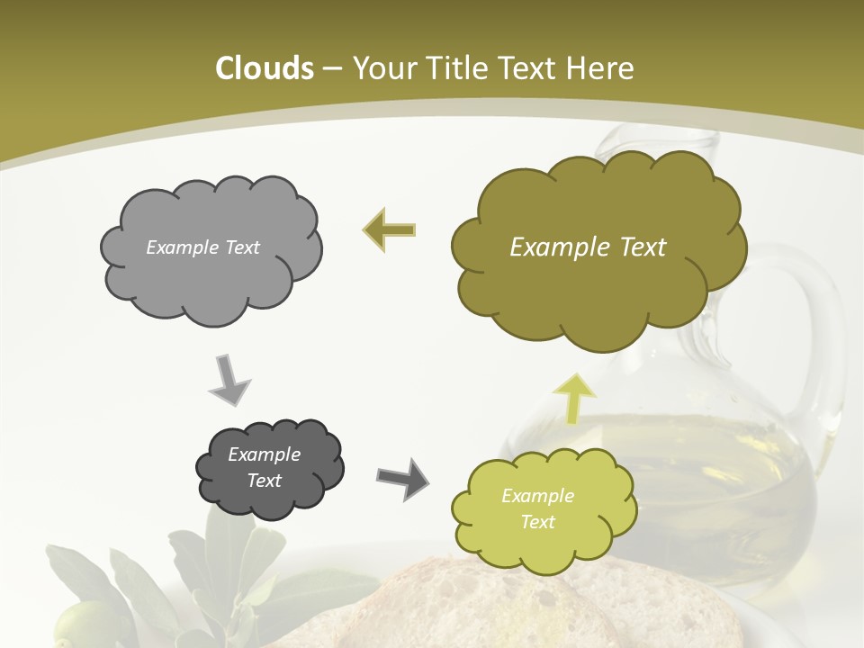 Branch White Vinaigrette PowerPoint Template