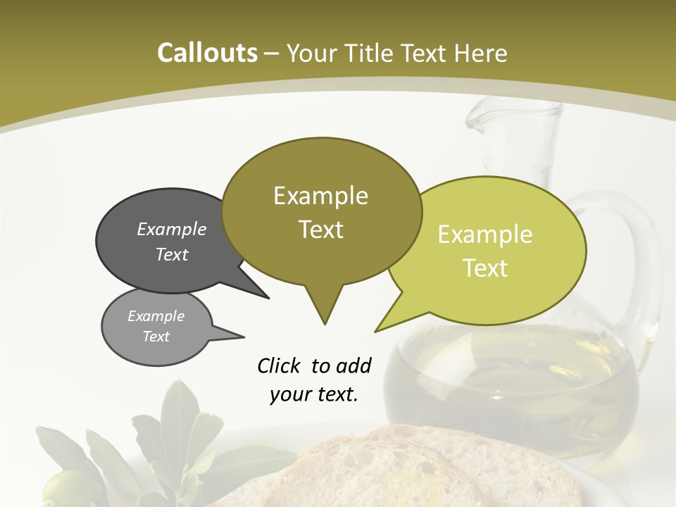 Branch White Vinaigrette PowerPoint Template