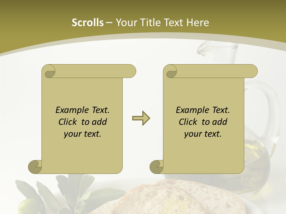 Branch White Vinaigrette PowerPoint Template
