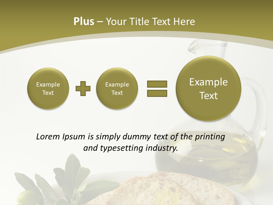 Branch White Vinaigrette PowerPoint Template