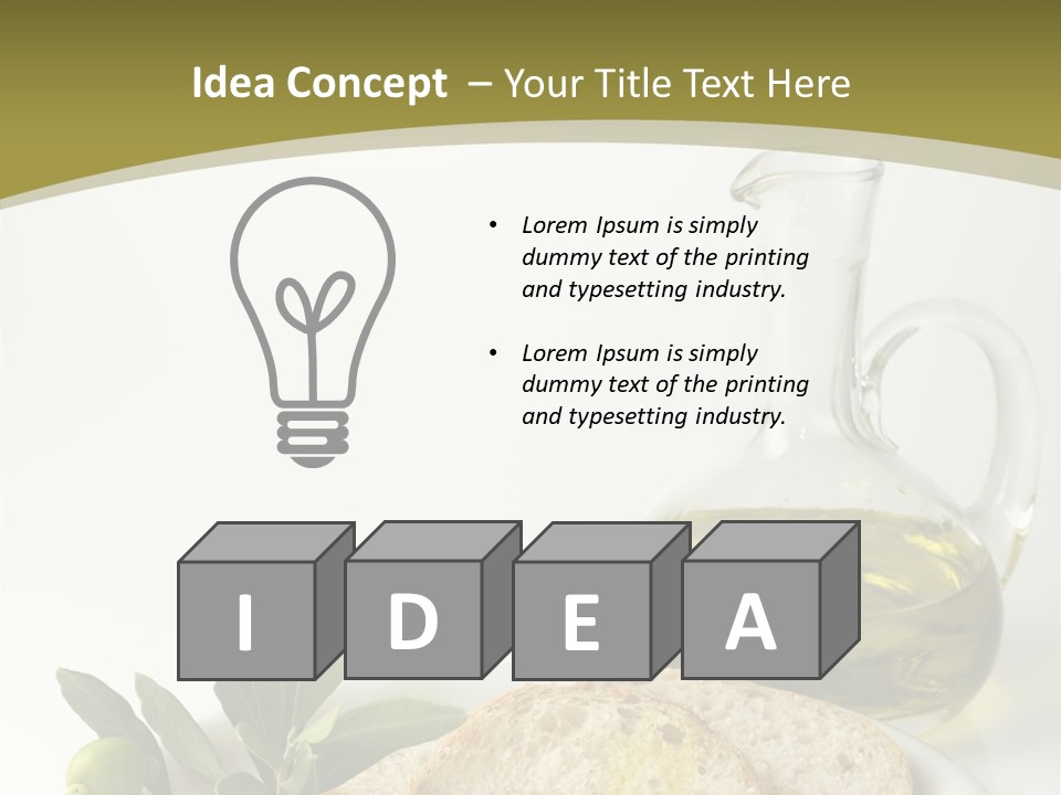 Branch White Vinaigrette PowerPoint Template