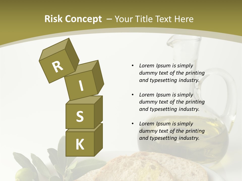 Branch White Vinaigrette PowerPoint Template