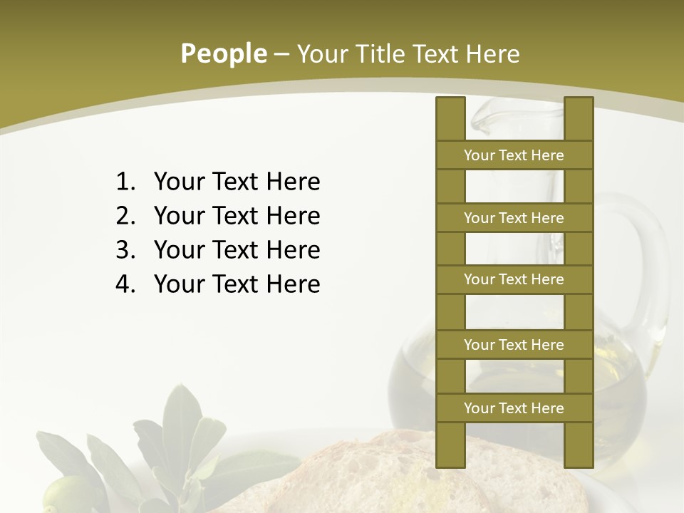 Branch White Vinaigrette PowerPoint Template