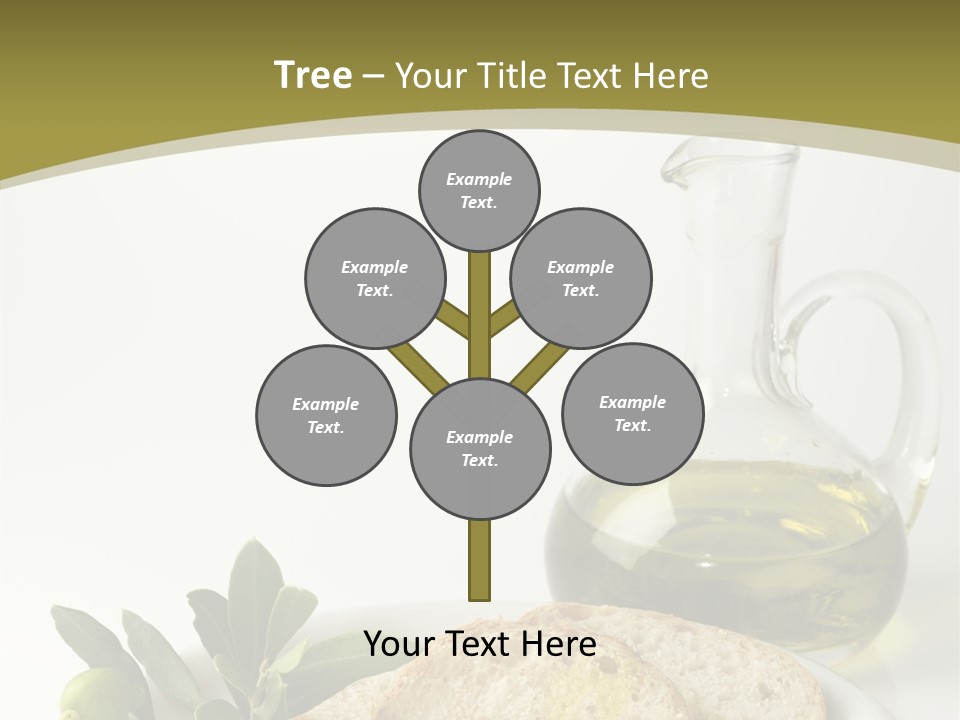 Branch White Vinaigrette PowerPoint Template