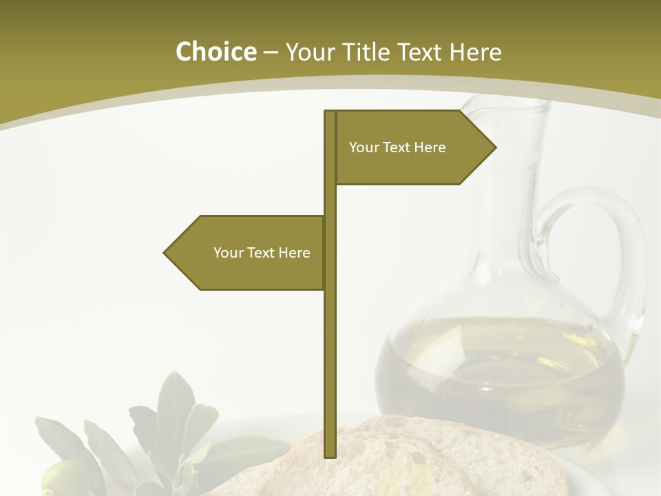 Branch White Vinaigrette PowerPoint Template