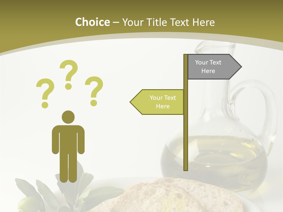 Branch White Vinaigrette PowerPoint Template