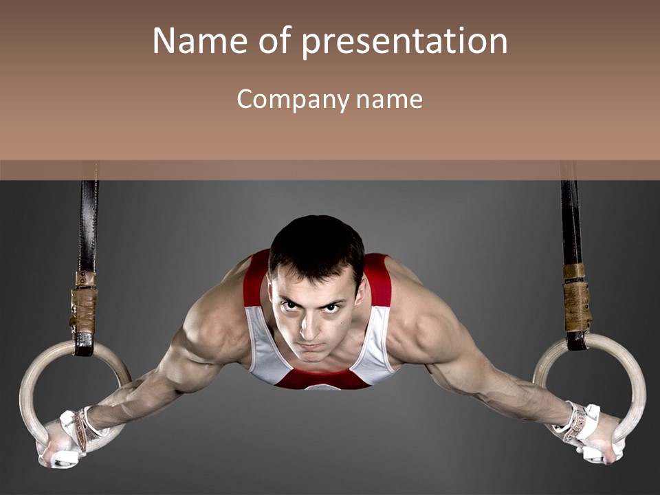 Physical Culture Image Strong PowerPoint Template