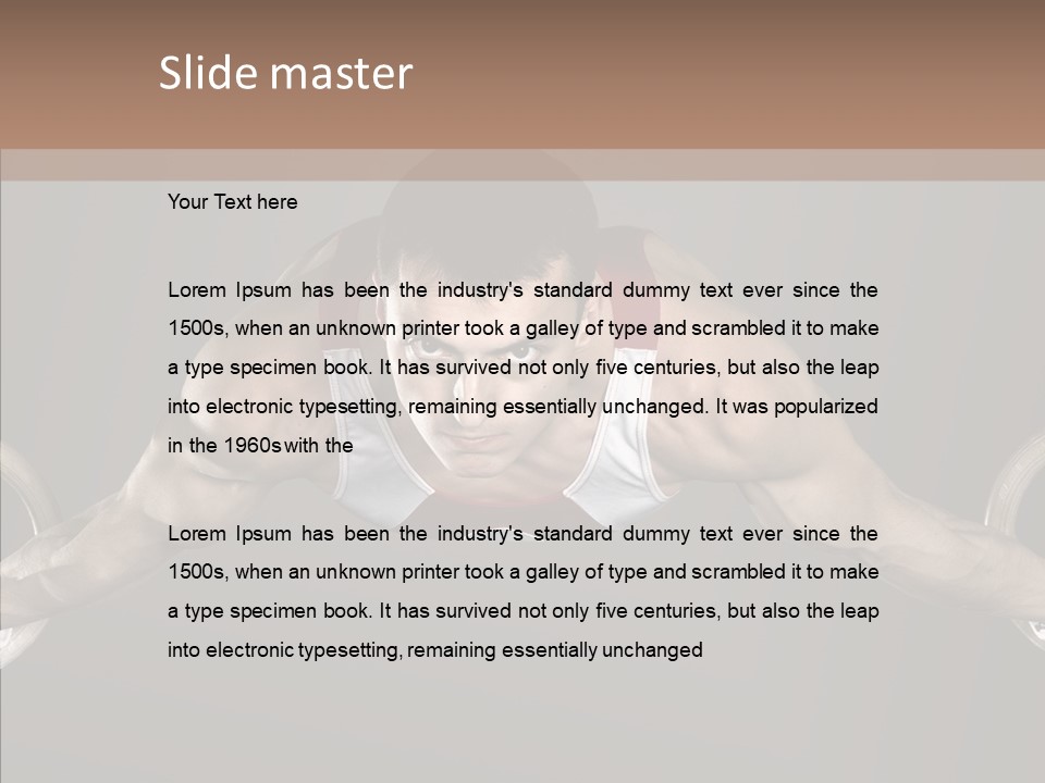 Physical Culture Image Strong PowerPoint Template