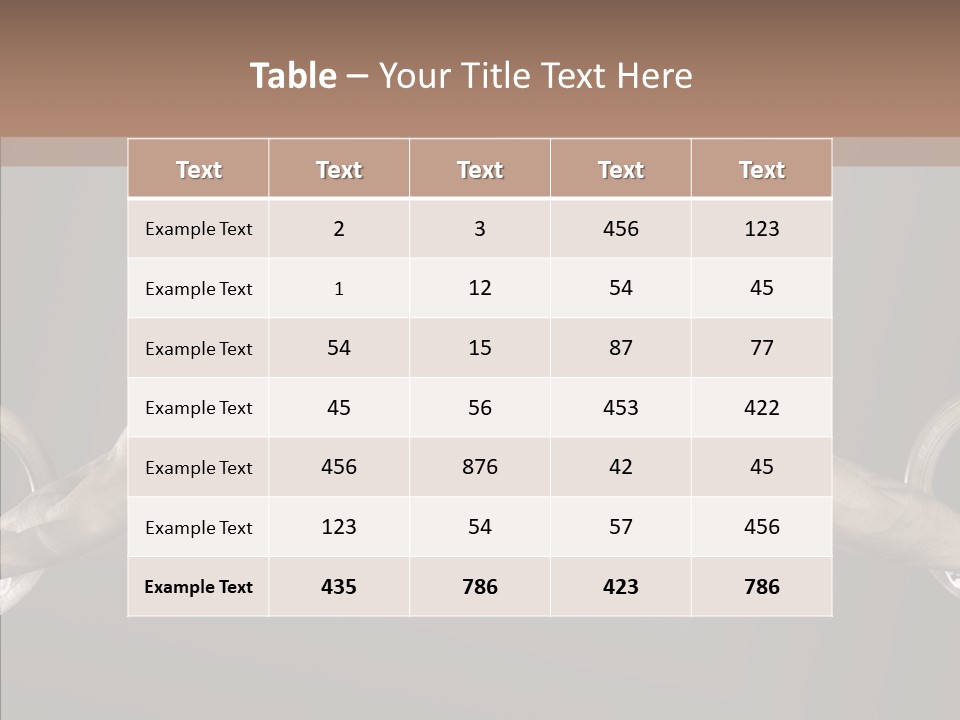 Physical Culture Image Strong PowerPoint Template