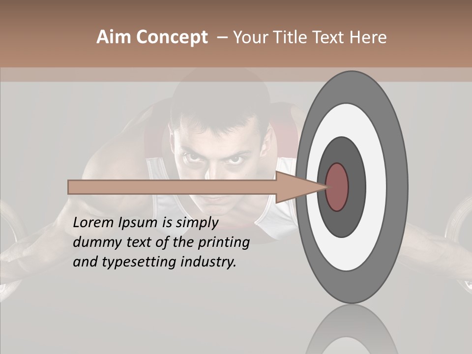 Physical Culture Image Strong PowerPoint Template