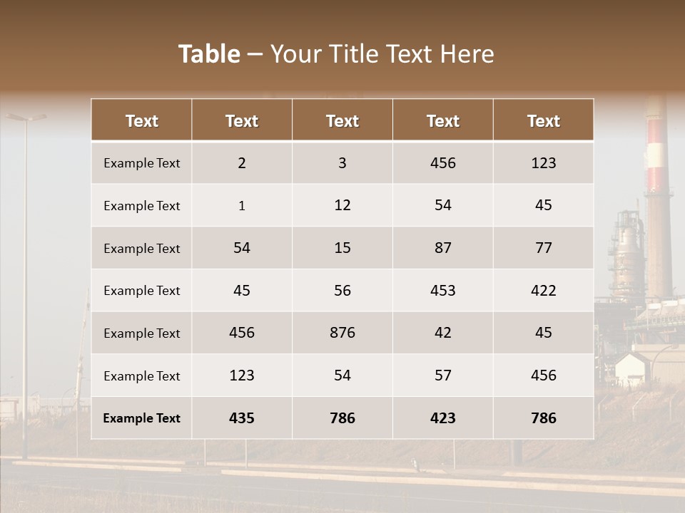 Aromatic Architecture Signs PowerPoint Template