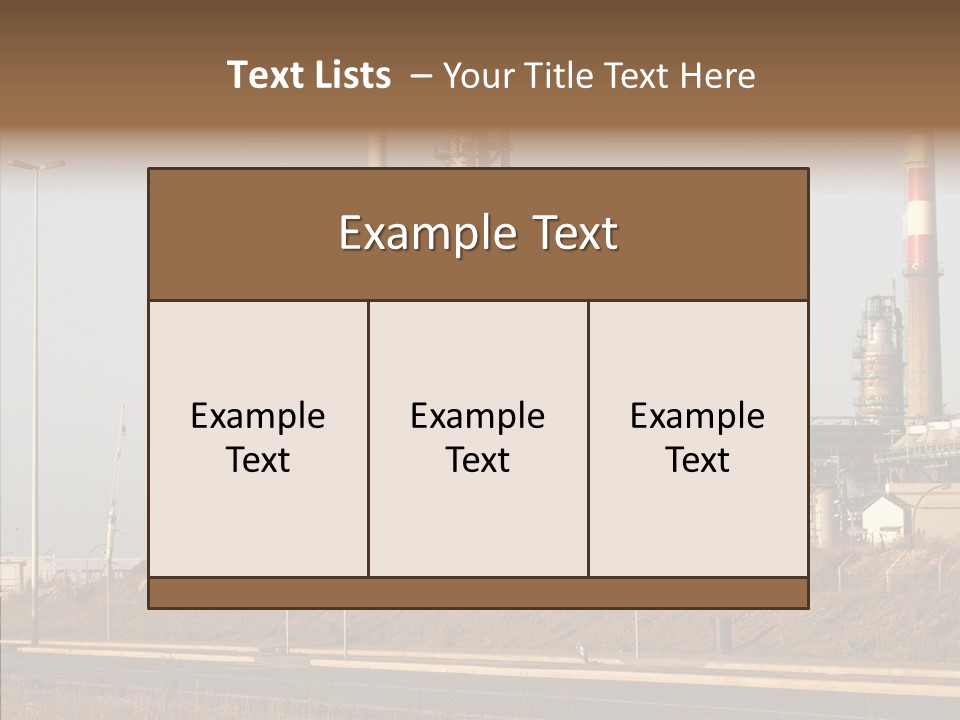 Aromatic Architecture Signs PowerPoint Template