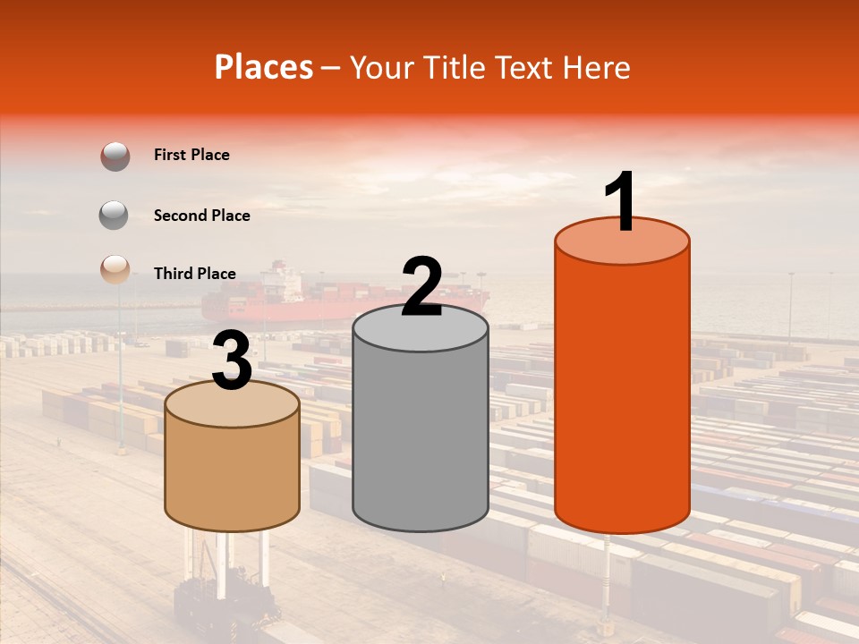 Station Shipping Ocean PowerPoint Template