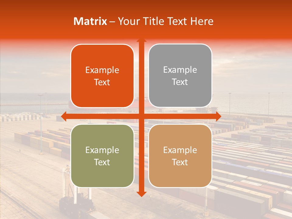 Station Shipping Ocean PowerPoint Template