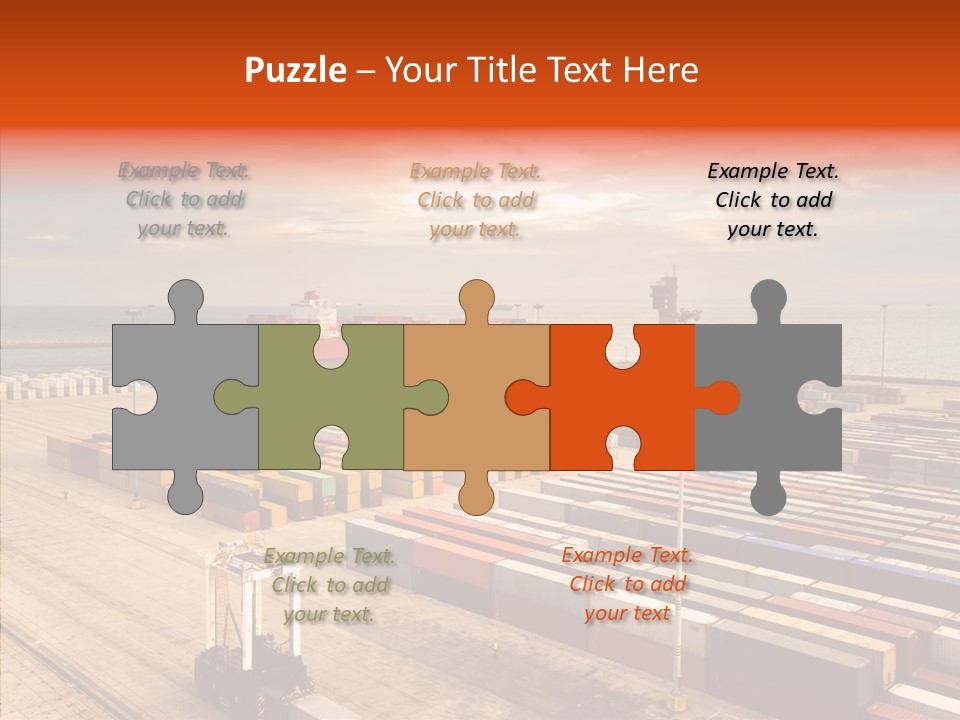 Station Shipping Ocean PowerPoint Template