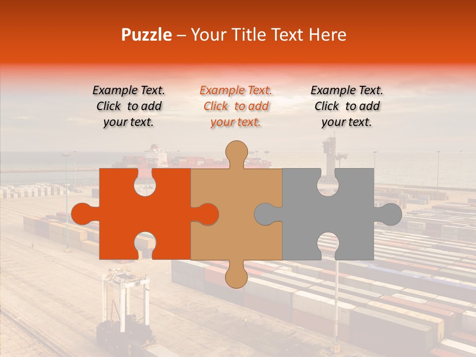 Station Shipping Ocean PowerPoint Template