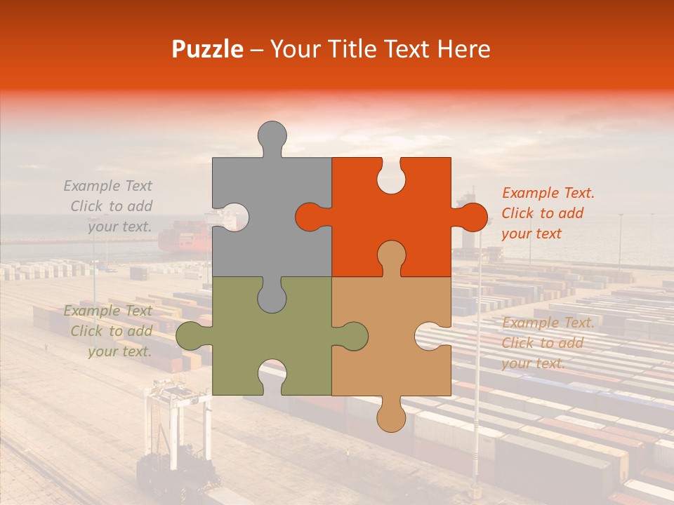 Station Shipping Ocean PowerPoint Template