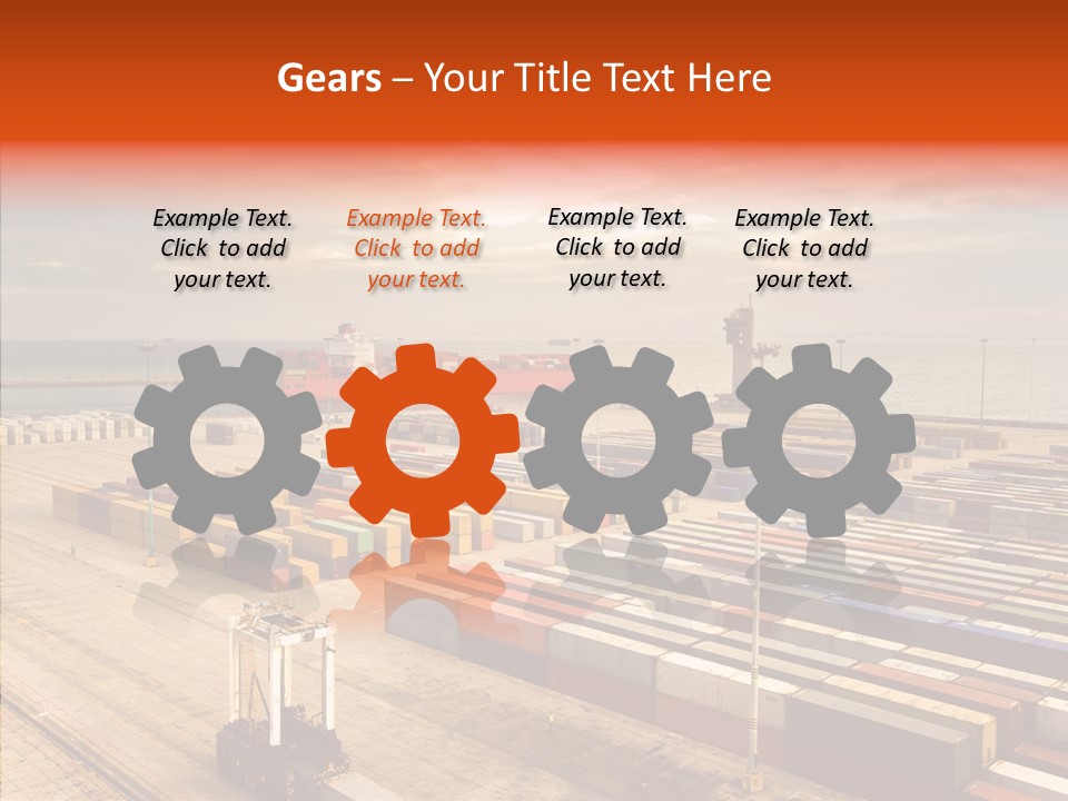 Station Shipping Ocean PowerPoint Template