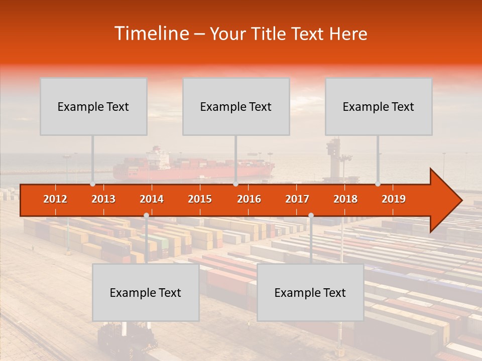 Station Shipping Ocean PowerPoint Template