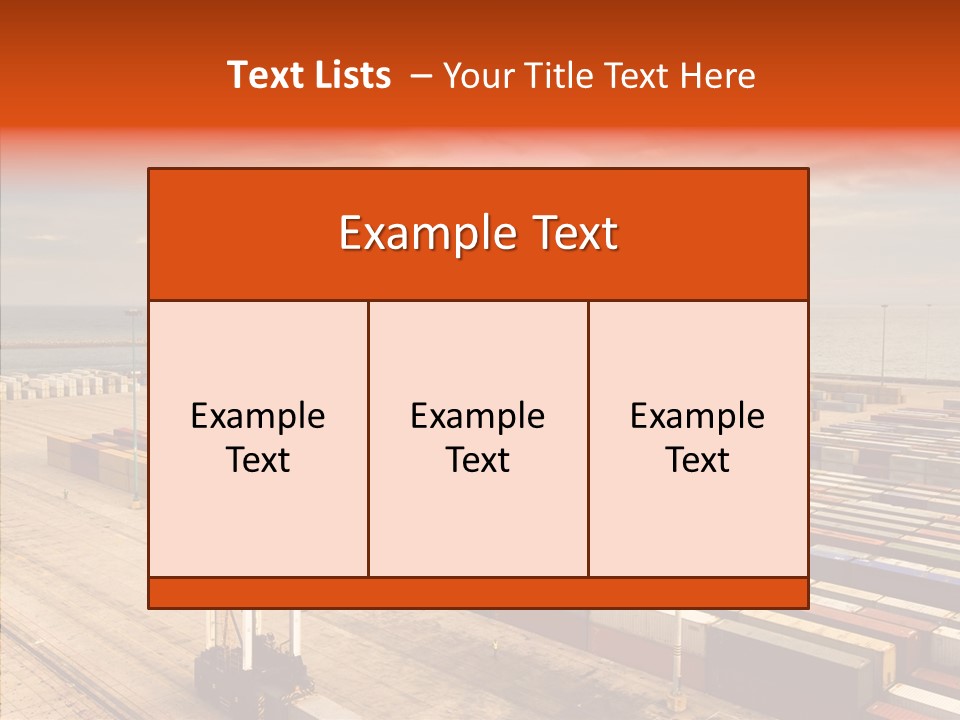 Station Shipping Ocean PowerPoint Template