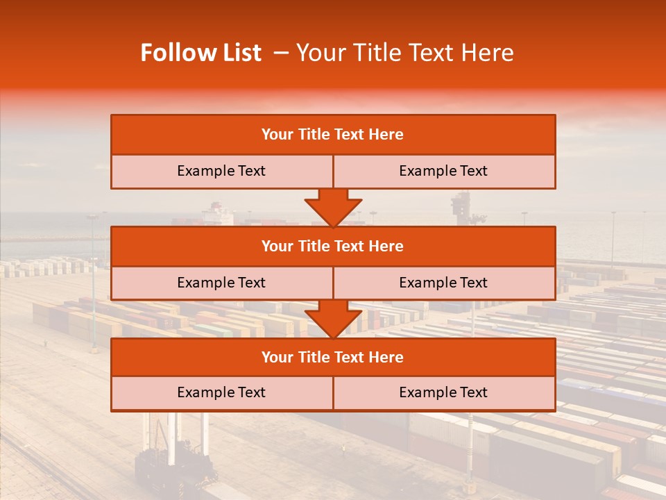 Station Shipping Ocean PowerPoint Template